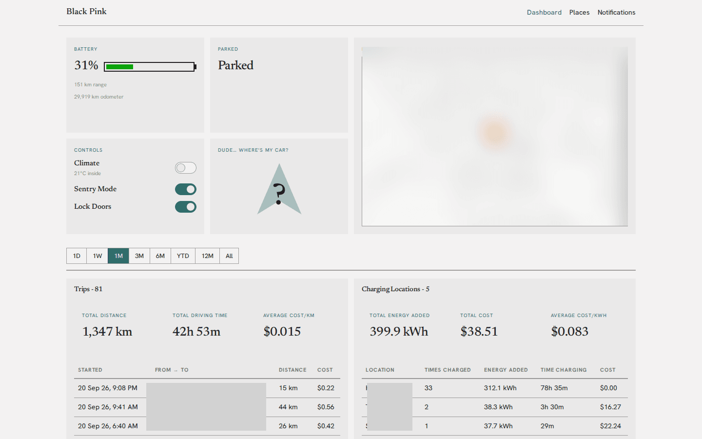 Tesla Tracker